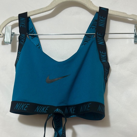 Nike Blue and Black Racerback Sports Bra - Picture 4 of 8